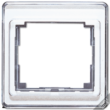 Рамка одинарная Jung SL 500, стекло серебро sl581si
