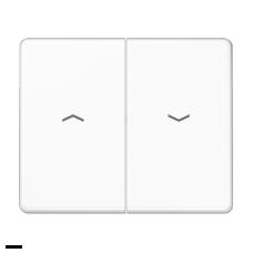 Выключатель управления жалюзи кнопочный, 10 А / 250 В~ 539vu + sl595pww