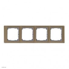 Рамка четверная, для горизонтального монтажа Jung SL 500, золотая бронза sl5840gb