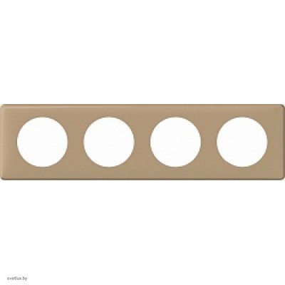 Рамка четырехместная Legrand Celiane, имбирь 68664