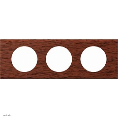 Рамка трехместная Legrand Celiane, орех 69223