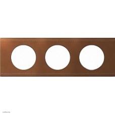 Рамка трехместная Legrand Celiane крем-карамель 69283