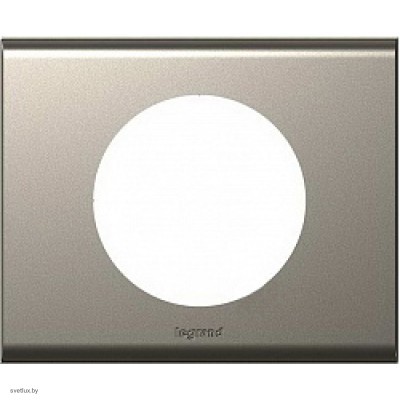 Рамка одноместная Legrand Celiane, никель велюр 69111