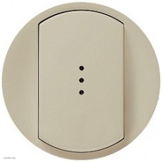 Выключатель одноклавишный (универсальный) с подсветкой 10А Legrand Celiane (слоновая кость) 66210 + 67686 + 67001 + 80251