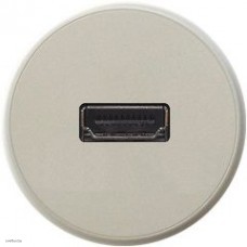 Розетка HDMI Legrand Celiane (титан) 67317 + 68516 + 80251
