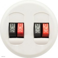 Розетка акустическая на две колонки Legrand Celiane (белый) 68212 + 67311 + 67311 + 80251
