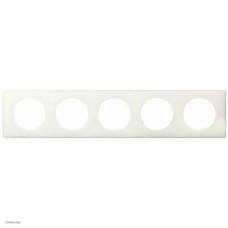 Рамка пятиместная Legrand Celiane, слоновая кость глянец 66625