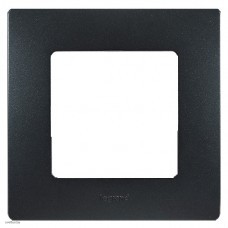 Одноместная рамка Legrand Etika антрацит 672581