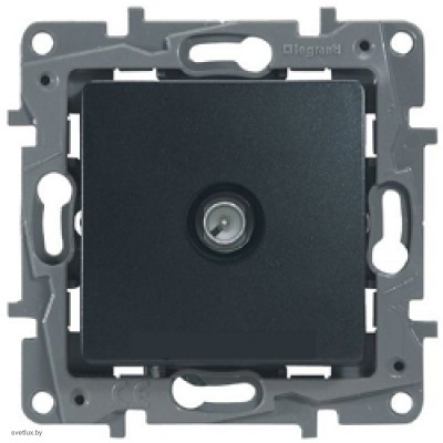 Розетка TV оконечная Legrand Etika (антрацит) 672665