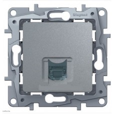 Розетка телефонная RJ11 Legrand Etika (алюминий) 672440 Розетка телефонная RJ11 Legrand Etika (алюминий) 672440