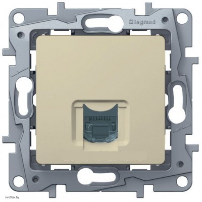 Розетка RJ45 Кат.6 UTP Legrand Etika (слоновая кость) 672353