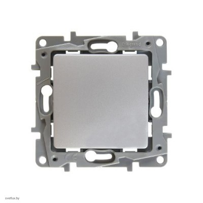 Выключатель-переключатель на зажимах 10AX Legrand Etika Plus (алюминий) 672411