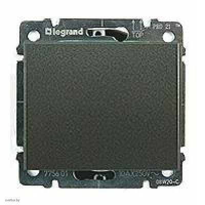 Выключатель одноклавишный, 10 А / 250 В~ Legrand Galea Life (темная бронза) 775801 + 771210