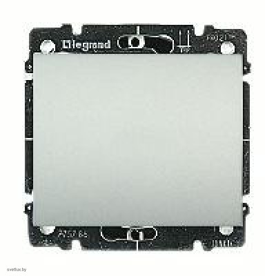 Выключатель одноклавишный, 10 А / 250 В~ Legrand Galea Life (алюминий) 775801 + 771310