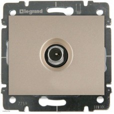 Розетка TV оконечная Legrand Galea Life (титан) 775966 + 771466