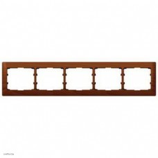 Рамка пятерная Legrand Galea Life, вишня, для горизонтального монтажа 771975