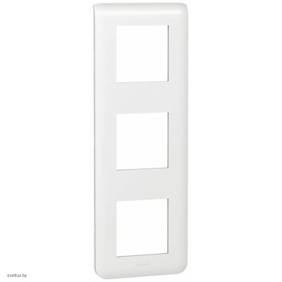 Рамка вертикальная Legrand Mosaic на 3 поста, белая 78823 + 80251 + 80251 + 80251