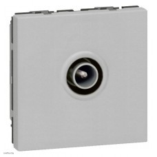 Розетка TV Legrand Mosaic, алюминий 78782