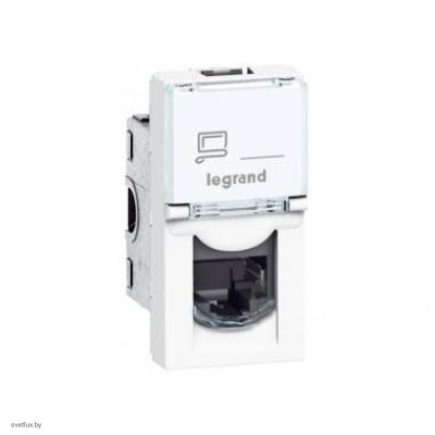 Розетка телефонная Legrand Mosaic RJ11 (1 модуль), белый 78730