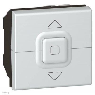 Выключатель Legrand Mosaic для управления жалюзи, алюминий 79226