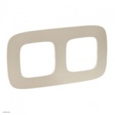 Рамка двойная Legrand Valena Allure, тиснение бежевое 754382