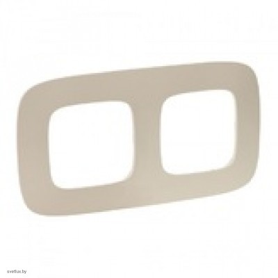 Рамка двойная Legrand Valena Allure, тиснение бежевое 754382