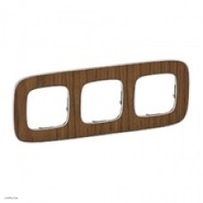 Рамка тройная Legrand Valena Allure, орех 754463