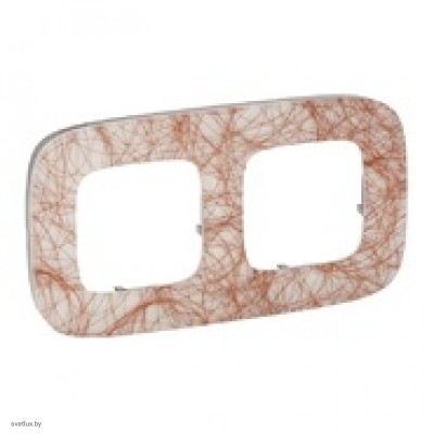 Рамка двойная Legrand Valena Allure, итальянская фантазия 754492