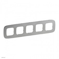 Рамка пятерная Legrand Valena Allure, полированная сталь 755505