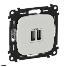 Розетка USB двойная для зарядки 1500 мА Legrand Valena Allure, перламутр 754999 Розетка USB двойная для зарядки 1500 мА Legrand Valena Allure, перламутр 754999