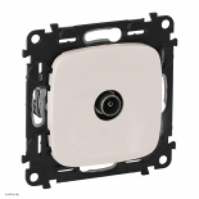 Розетка TV оконечная 10дБ 862 МГц, Legrand Valena Allure перламутр 753066 + 754769