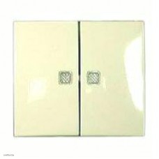 Выключатель двухклавишный с подсветкой, 10 А / 250 В~ Legrand Valena (слоновая кость) 774328