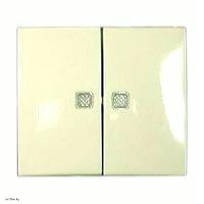 Выключатель двухклавишный с подсветкой, 10 А / 250 В~ Legrand Valena (слоновая кость) 774328