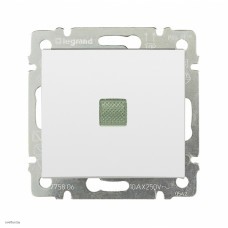 Выключатель одноклавишный с подсветкой 10 А / 250 В~, Legrand Valena (белый) 774410