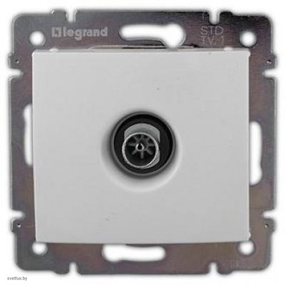 Розетка TV оконечная 2400МГц 10Дб, Legrand Valena (белый) 774430