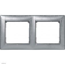 Рамка двойная Legrand Valena алюминий модерн 770342