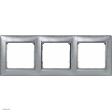 Рамка тройная Legrand Valena алюминий модерн 770343